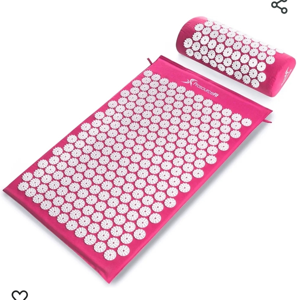 ProsourceFit Acupressure Mat & Pillow Set Pink New